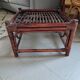 Table basse en rotin vintage