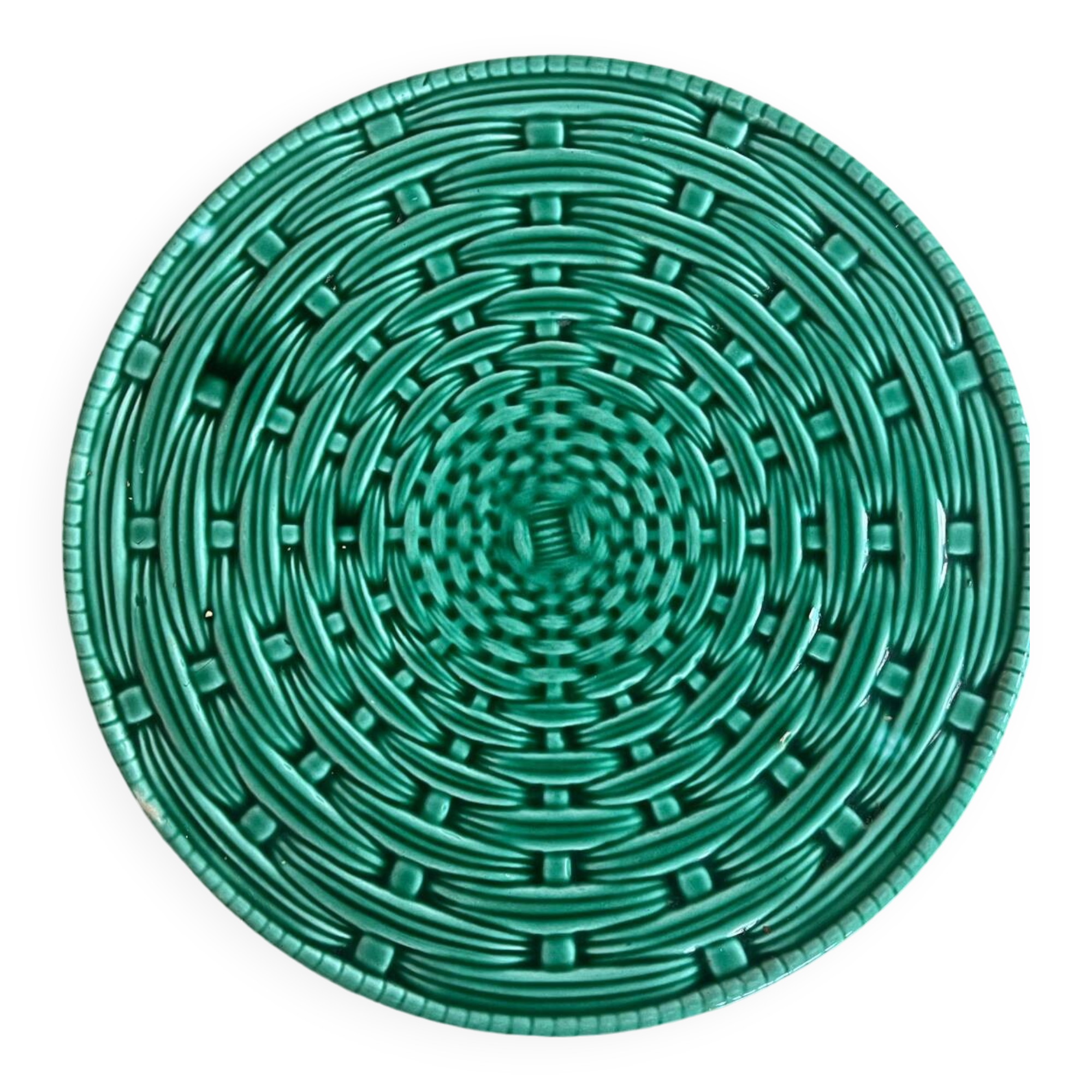 Sarreguemines woven ceramic trivet