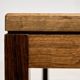 Coffee table in rosewood and ceramic by Lisbeth Sallingboe