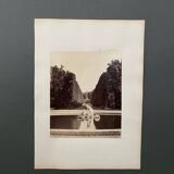 Photo Parc de Schoenbrunn 19th century albumen laminated cardboard