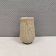 Small vase in beautiful beige glaze. Denmark 1970-80s