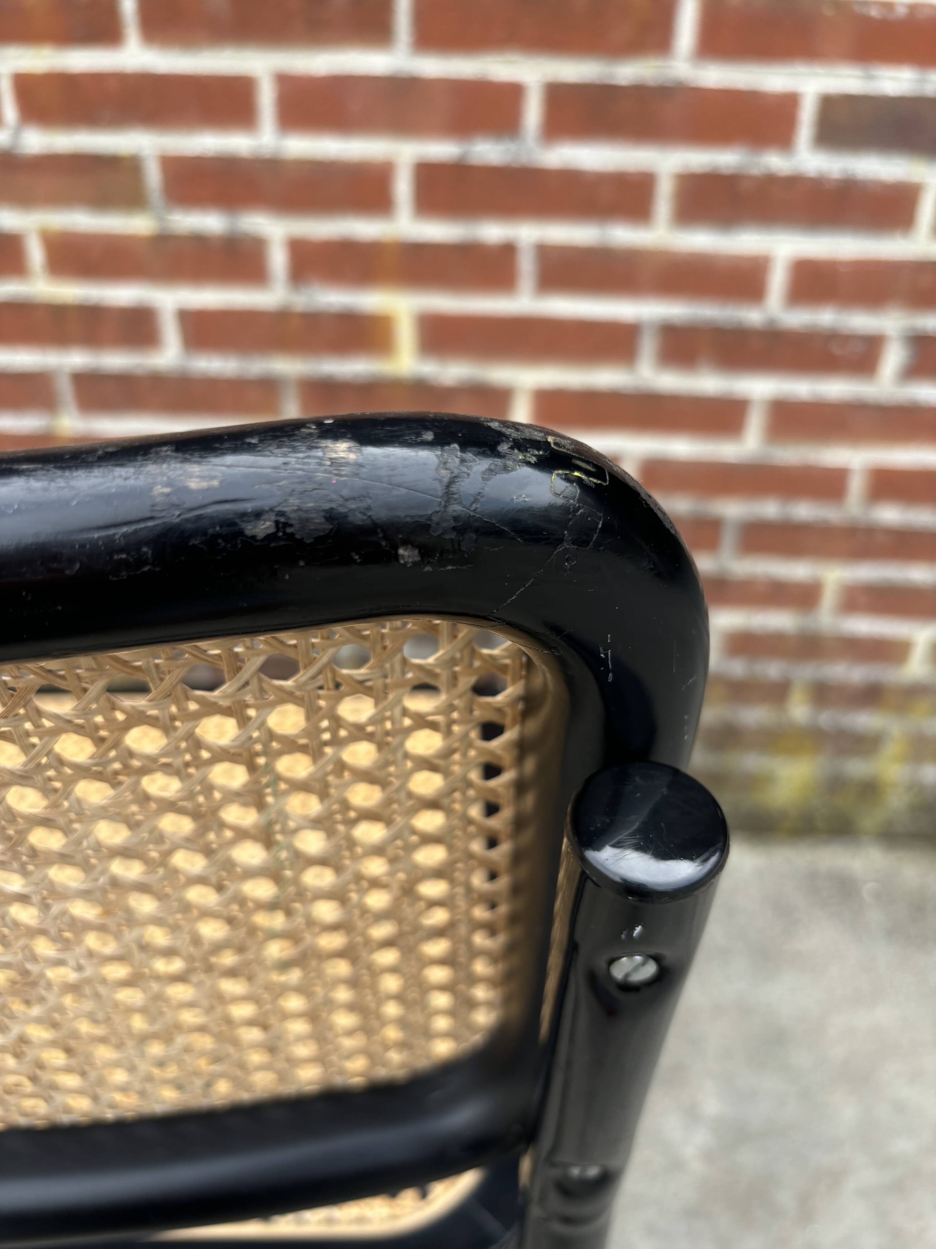 Vintage Cesca design chair b32 model in black