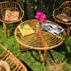 Vintage rattan lounge
