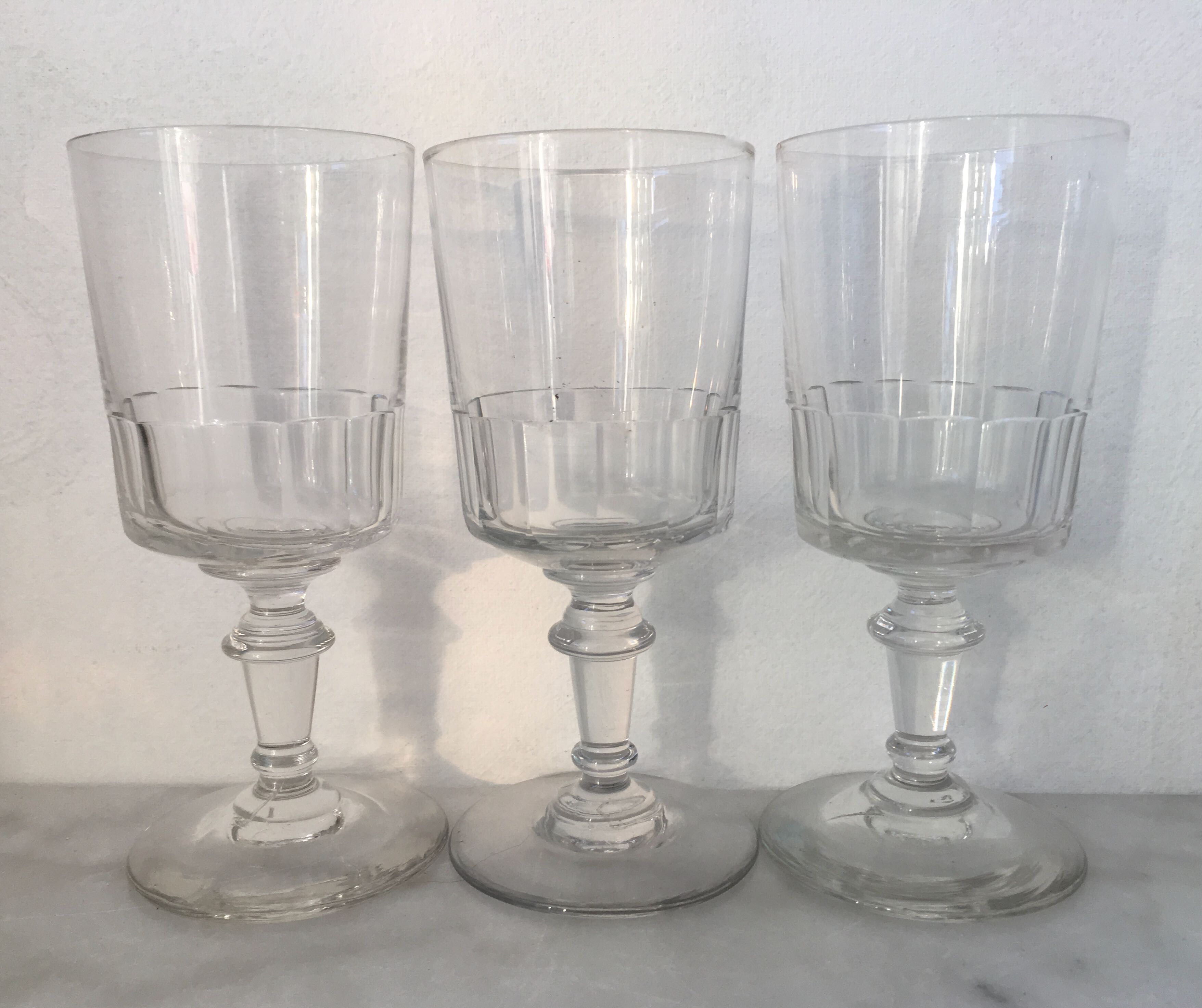 Set de 10 verres à vin années 40