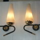 Pair of vintage arlus appliques 1950s