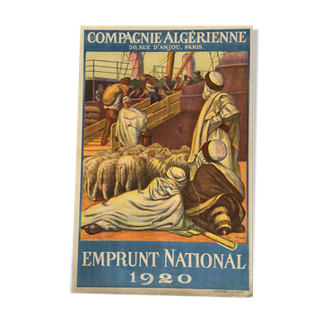 Algerian Company Poster - Henri Villain - Original 20s