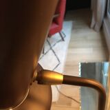 Lampadaire années 50, 2 spots, métal et laiton
