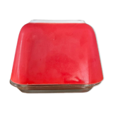 Beurrier Pyrex rouge