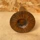 Antique brutalist hammered copper cylinder vase vintage