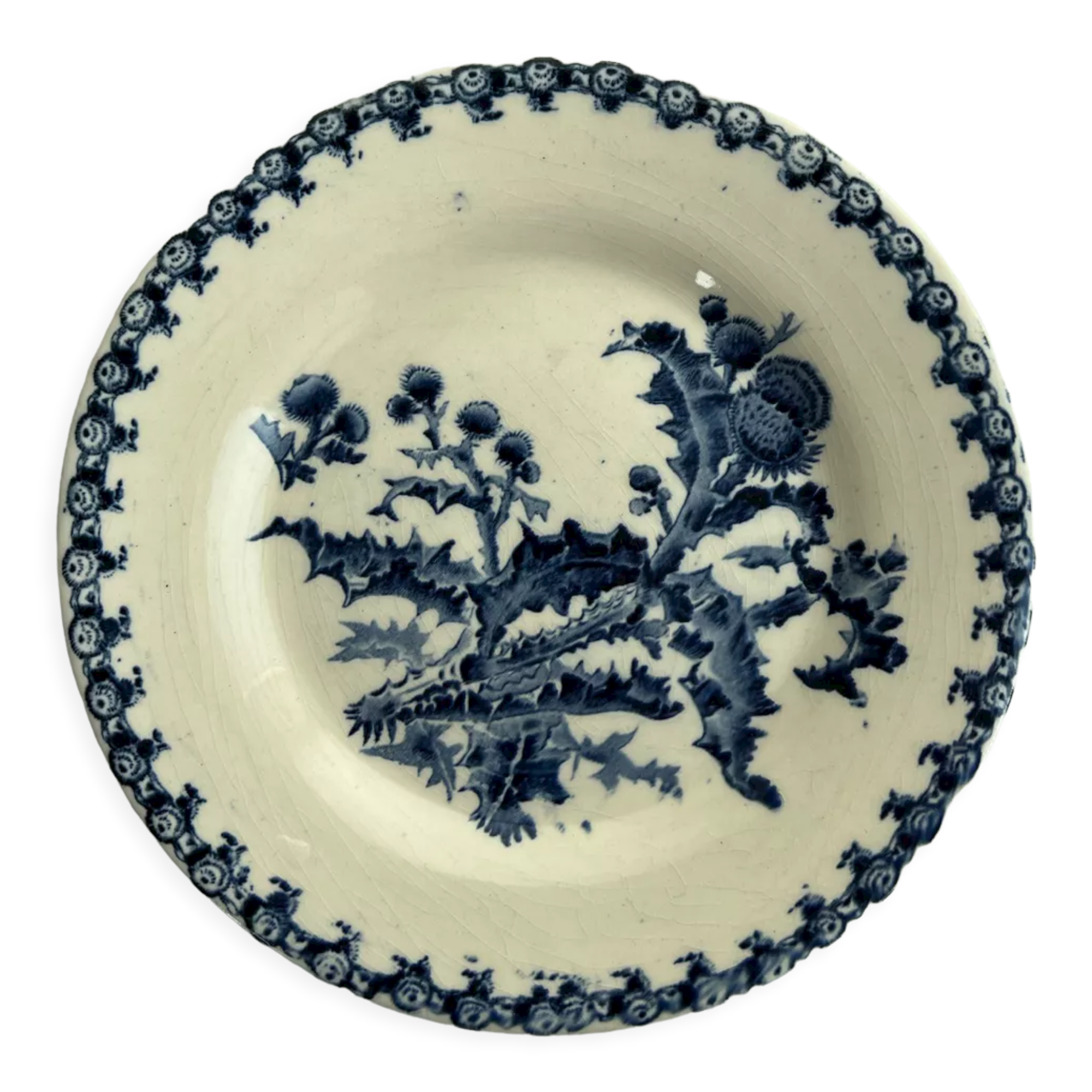 Gien plate - Model thistles