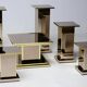 Set of six Hollywood Regency pedestals