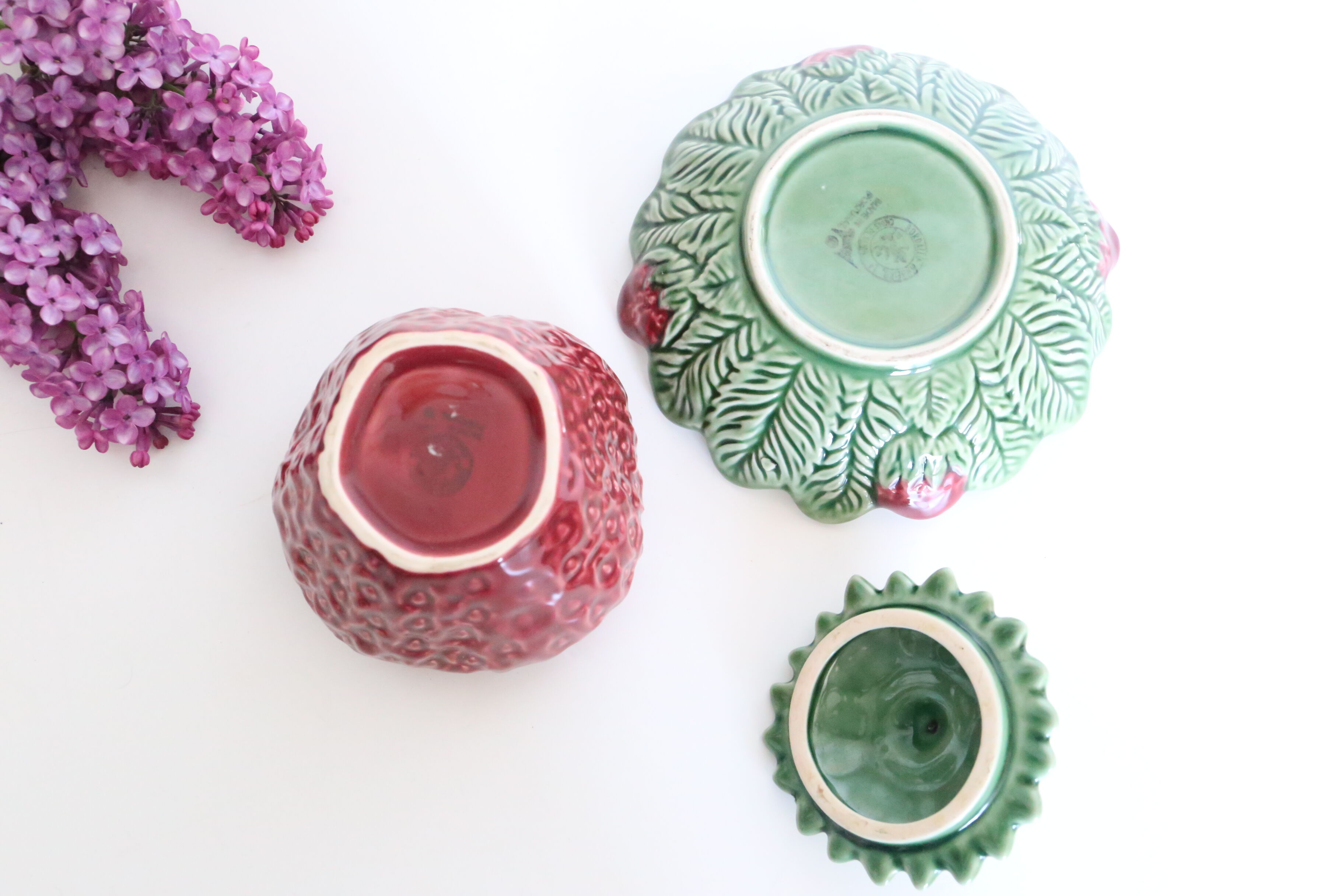 Ceramic strawberry candy