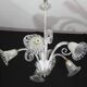 Amazing Art Decò Murano Glass Chandelier 5 Light, 1950