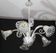 Amazing Art Decò Murano Glass Chandelier 5 Light, 1950