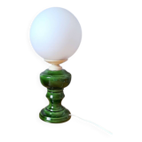 Ceramic and opaline lamp, 1970.