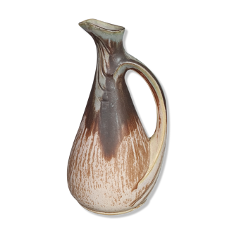 De Denbac art-deco pitcher in flamed sandstone signed around 1910/40 SB