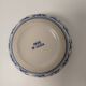 Small round Chinese-style porcelain pot with blue and white decoration