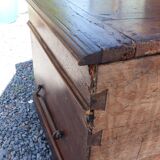 old walnut chest