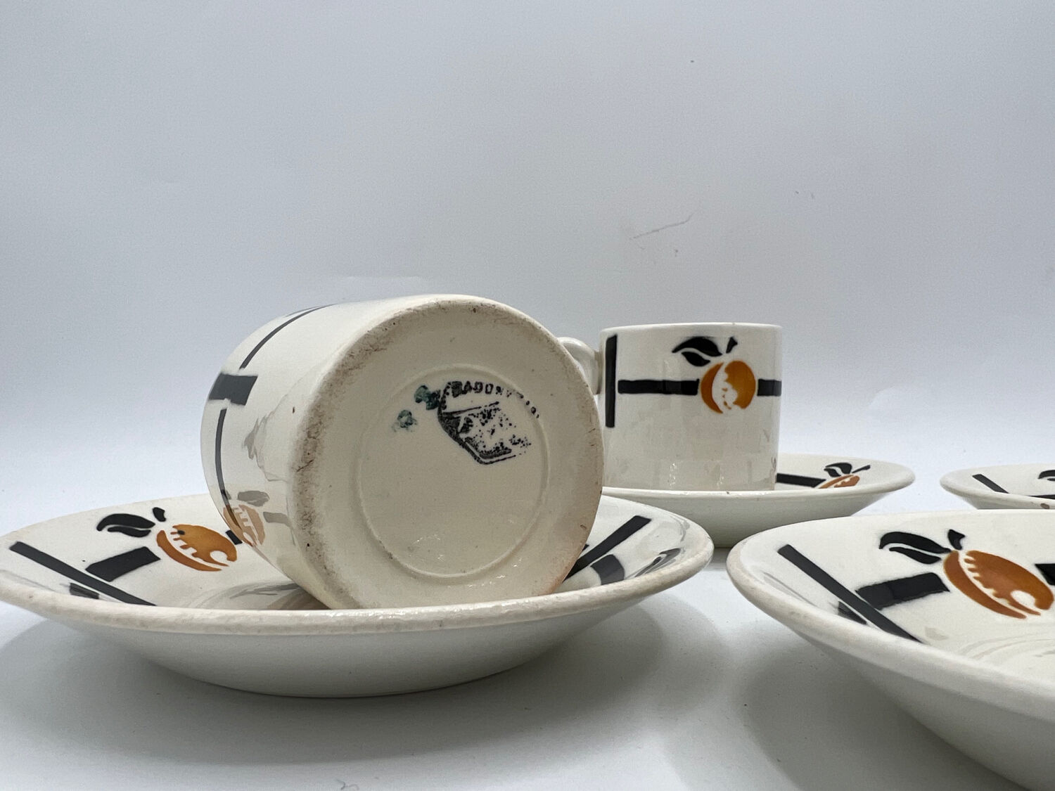 Set of 4 badonviller cups