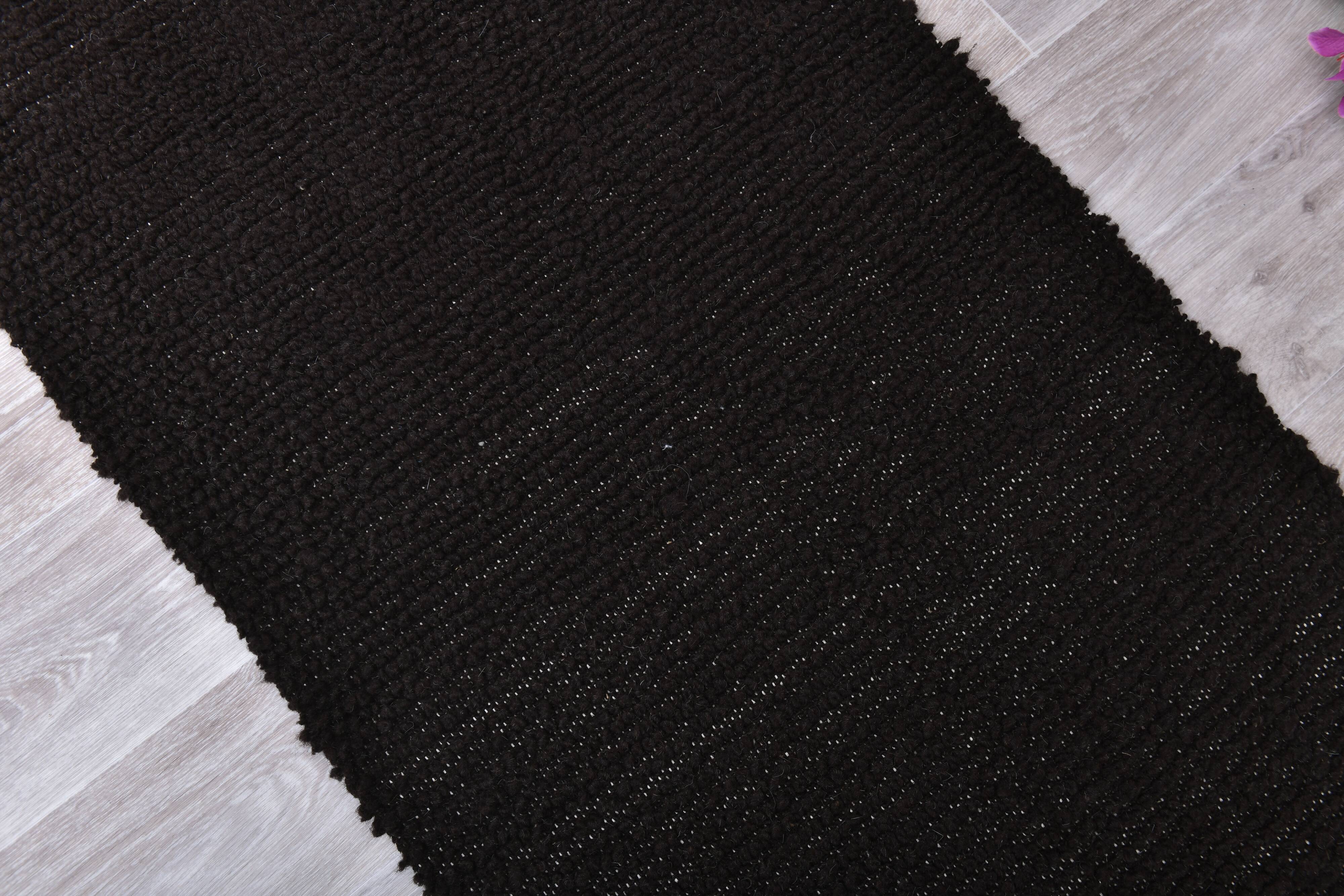 2x8 Dark Brown Vintage Runner Rug 67x240Cm SK 242085