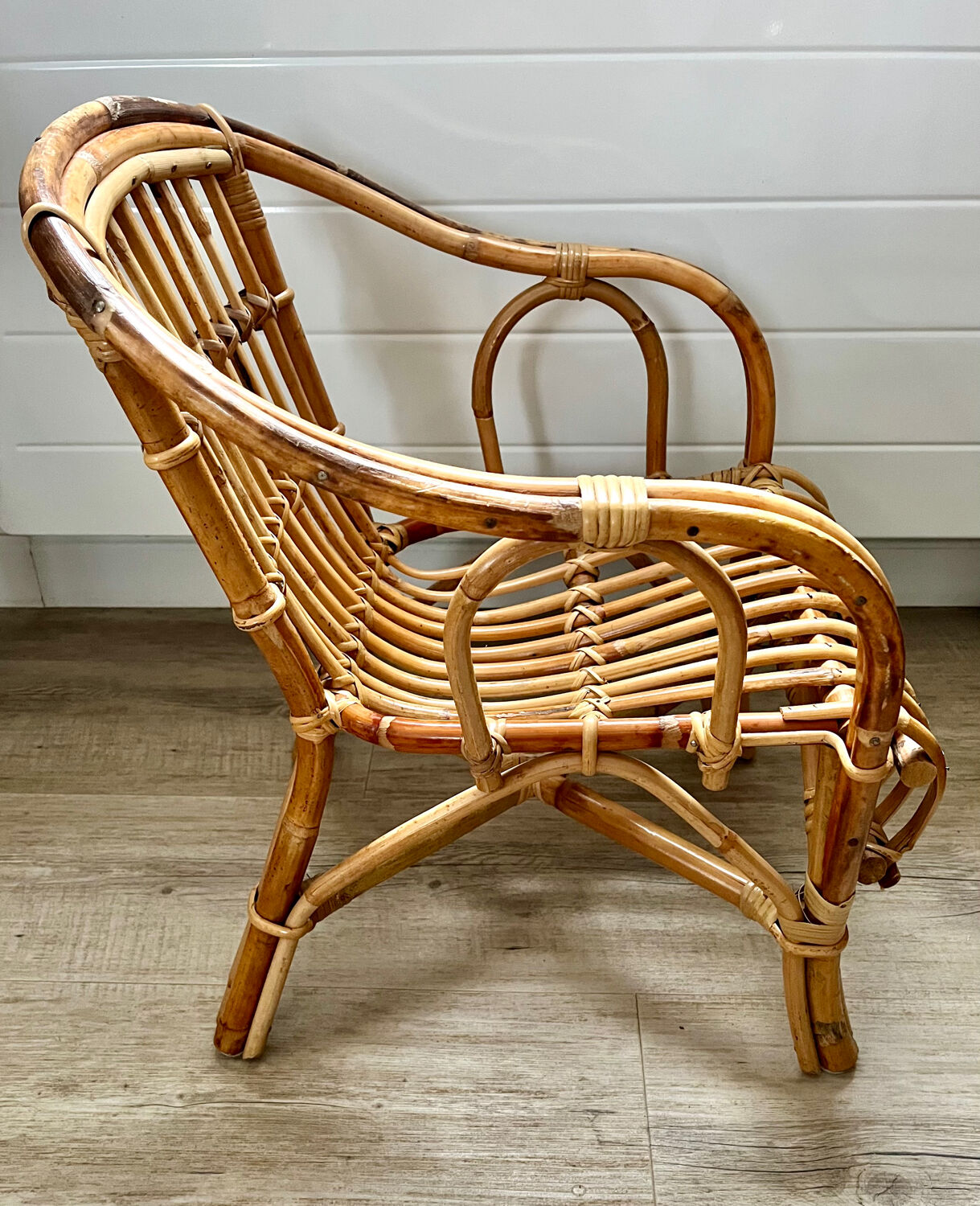Child's rattan armchair