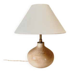 Lampe boule, câble tissu - coton