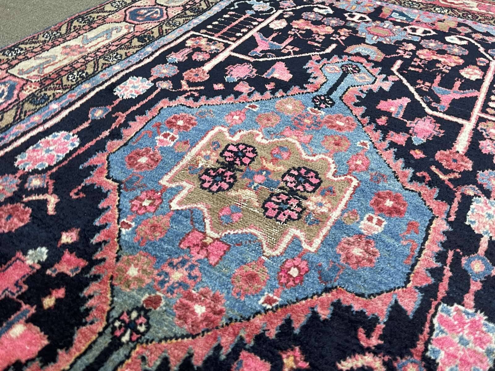 Handmade wool Iranian carpet - 2.27m x 1.37m