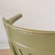 Vintage Thonet Style Bentwood Swivel Chair - Olive Green Retro Armchair