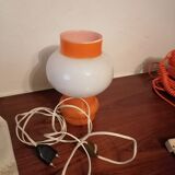 Opaline orange bedside desk lamp