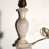 Pied de lampe en albâtre années 50