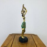 Bronze sculpture African woman