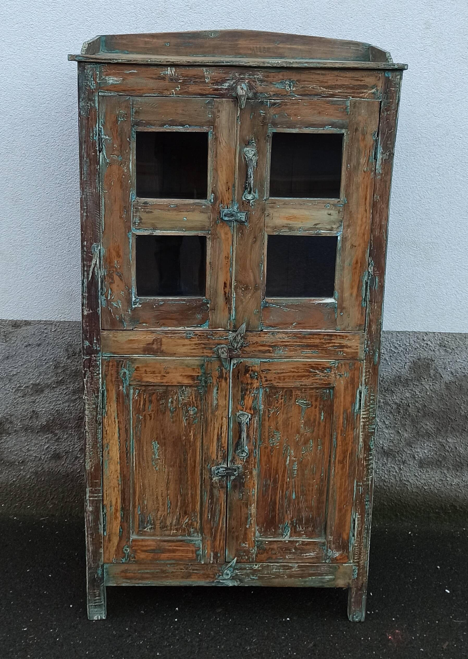 Old wooden cabinet with 4 doors