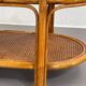 Vintage roasttan coffee table and glass top