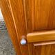 Scandinavian single-door solid wood wardrobe with hanging space