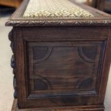Oak chest bench
