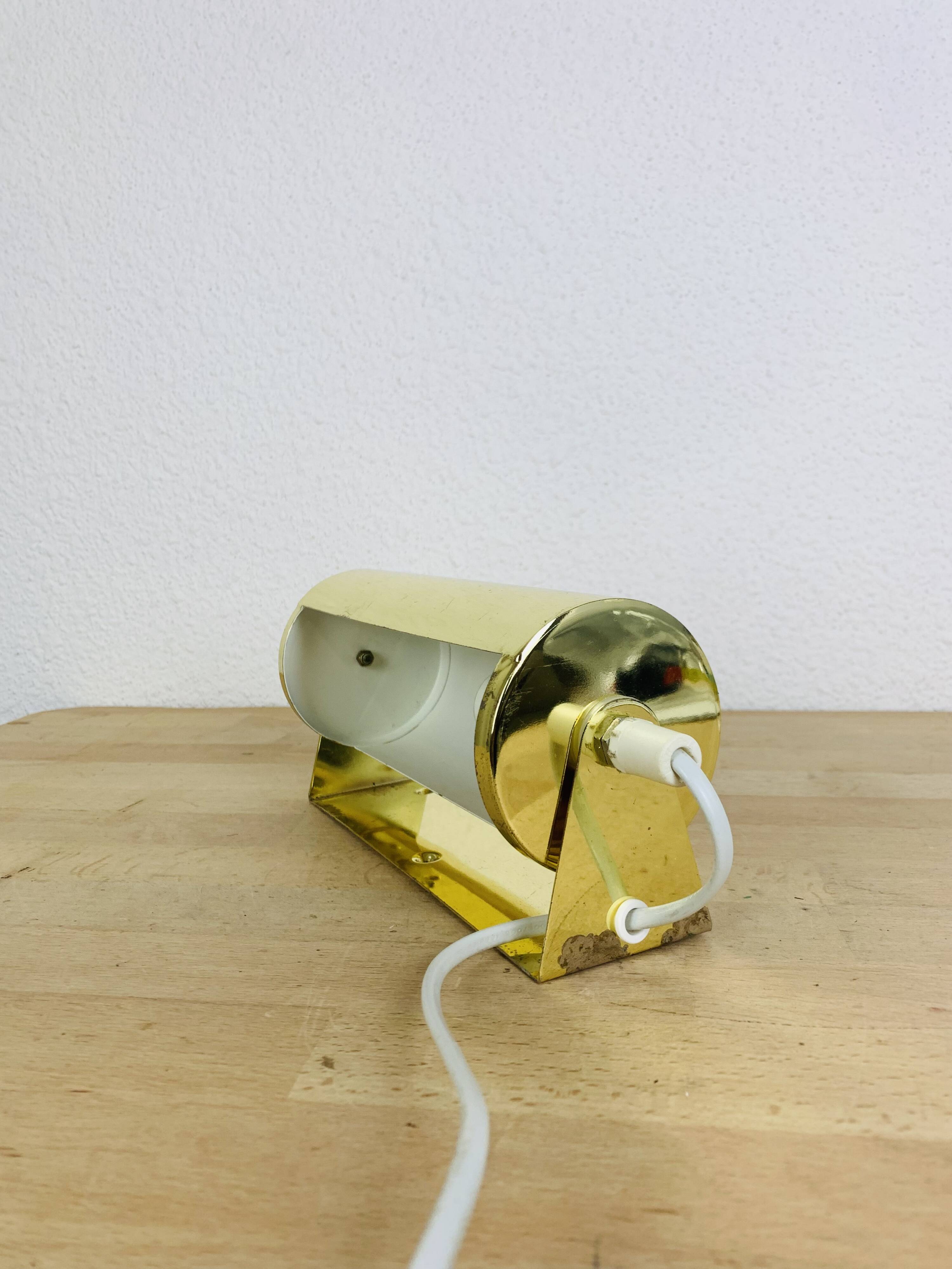 Ikea V413 vintage roller wall lamp, gold metal