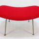 Oyster chair with ottoman by Pierre Paulin for Artifort, 1965