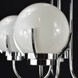 Modernist chrome chandelier