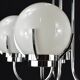 Modernist chrome chandelier