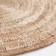 Round rug in straw 18 150cm