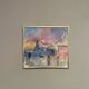 Original Swedish Oil on Panel – “Figure in Landscape” by Poul K. Jörgensen