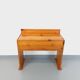 Vintage pine desk with sled legs from the 70s and 80s