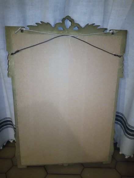 Old mirror in gilded stucco - 100x70cm