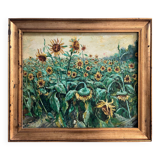 Tableau HST "Sunflower Fields" signed + frame