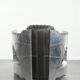 Cow leather aviator design armchair finished with aluminium and rivets