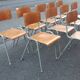 Set of 12 vintage industrial chairs