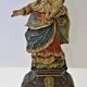 Vierge à l’Enfant – Sculpture ancienne en bois polychrome – XVIIIe / XIXe s