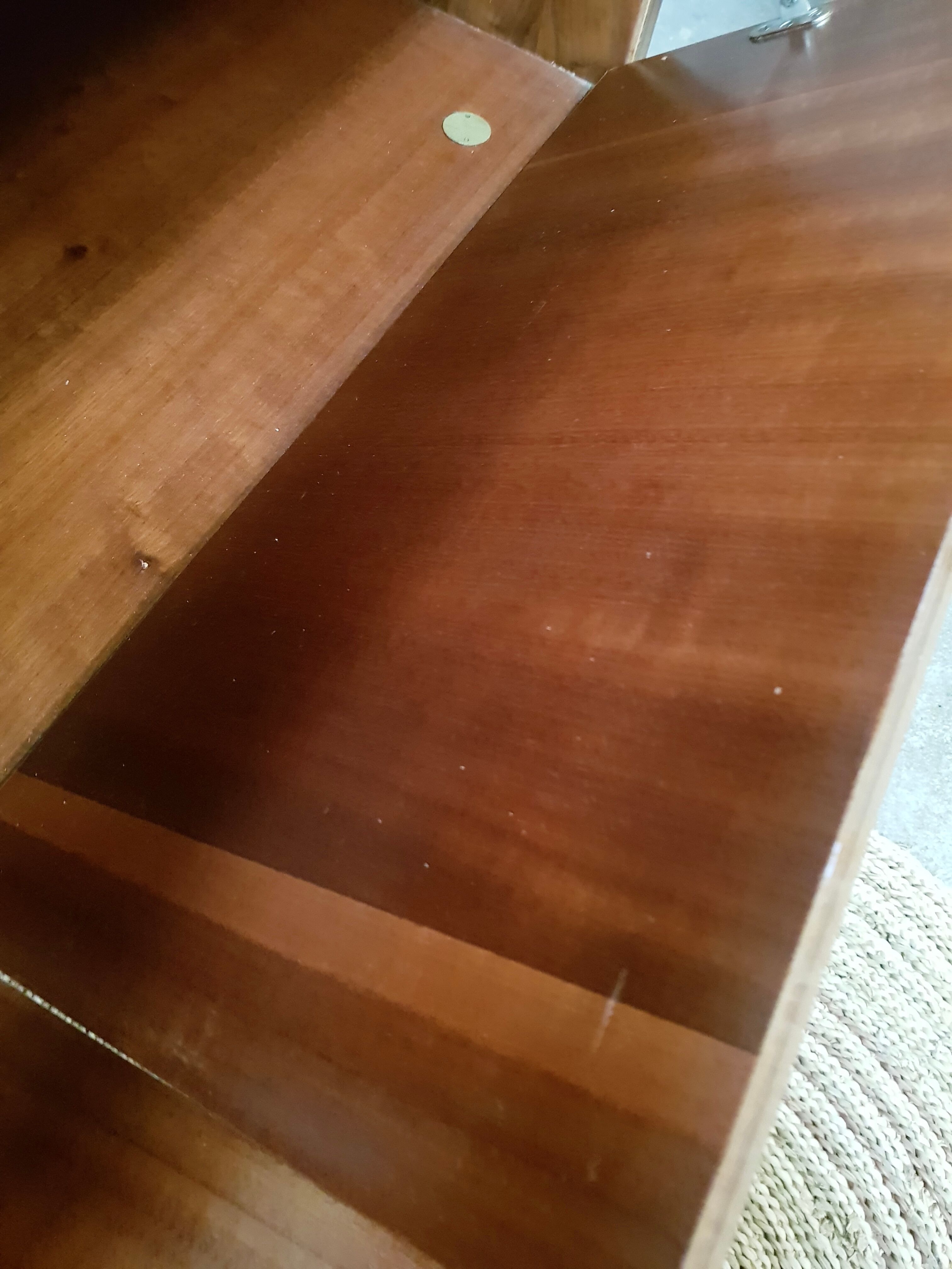 Buffet bar walnut varnished