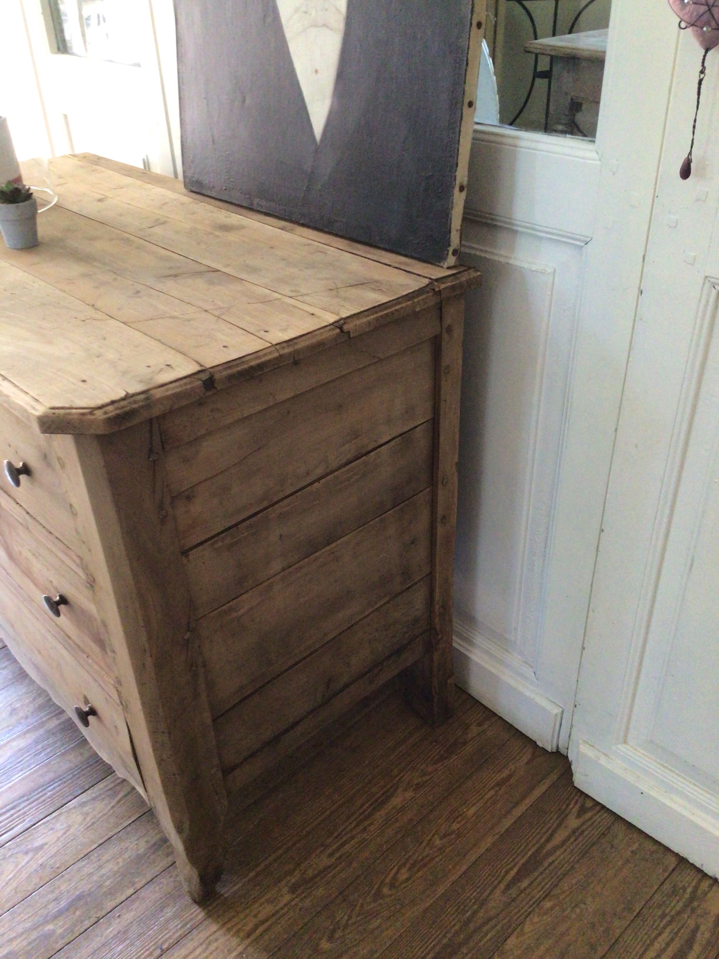 Old chest of drawers stripped