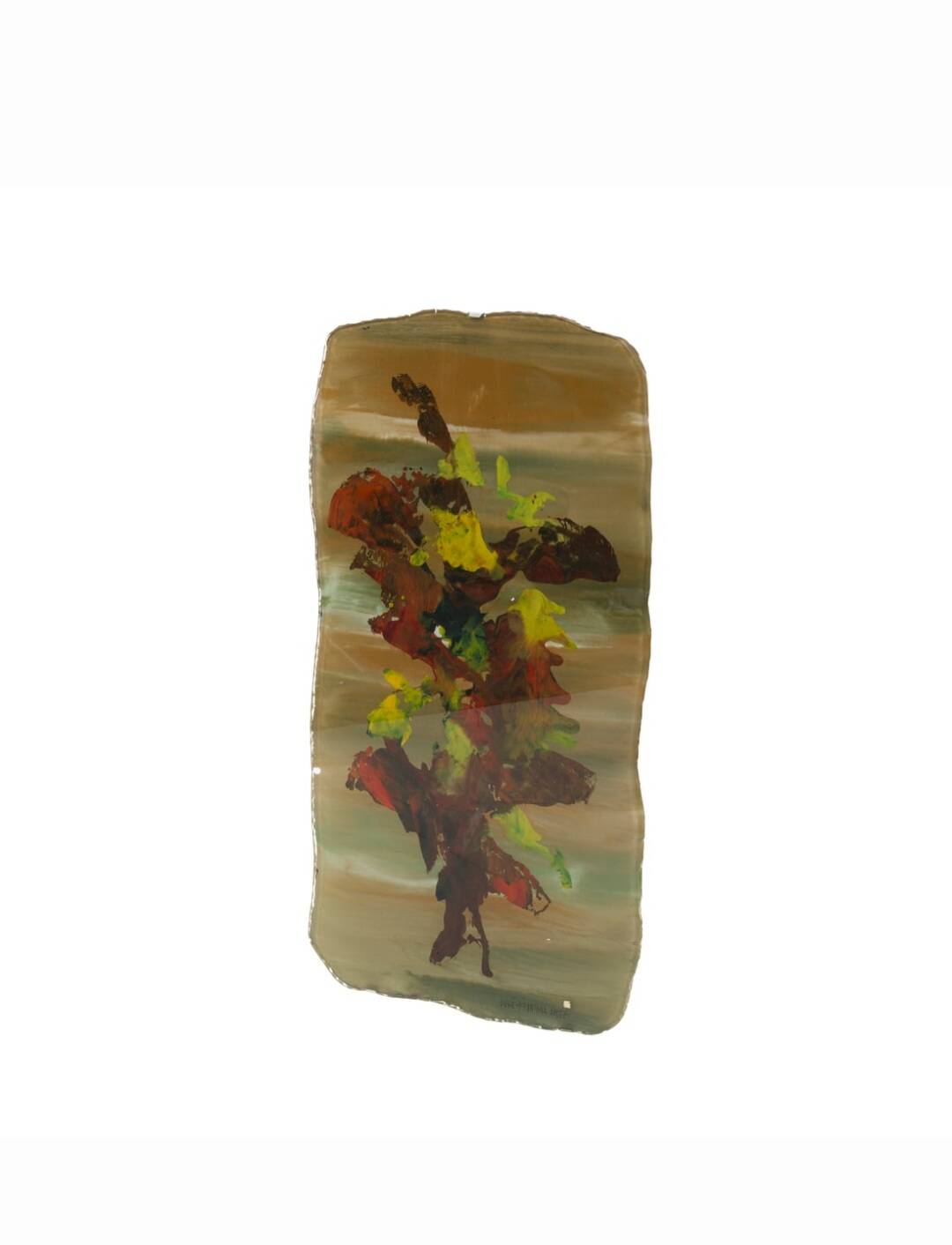 Decorative plaque with flowers by Duilio Barnabe for Fontana Arte, 1950s